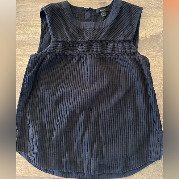 J. Crew Tops - JCREW COTTON PLEATED TOP